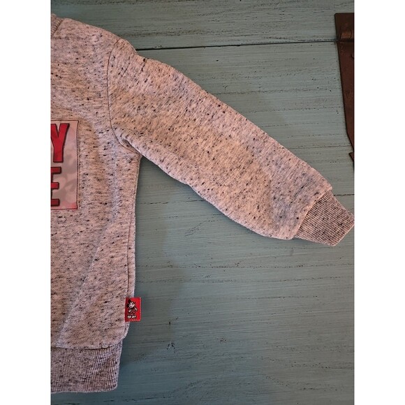 Disney At Primark Grey Hologram Sweatshirt Mickey Mouse Size 18-24 Months Baby - Picture 3 of 10